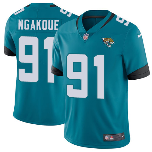 Jacksonville Jaguars 91 Yannick Ngakoue Teal Green Alternate Youth Stitched NFL Vapor Untouchable Limited Jersey